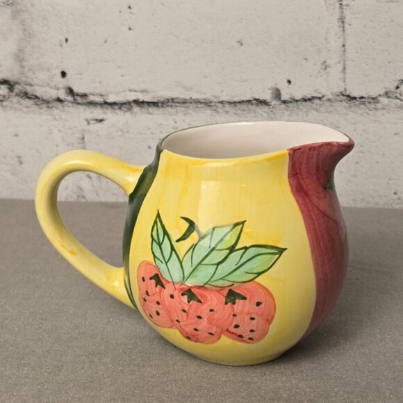 Country Inn Collection Strawberry Tea Set โ Ceramic Teapot, Sugar & Creamer 4pc - Picture 13 of 16